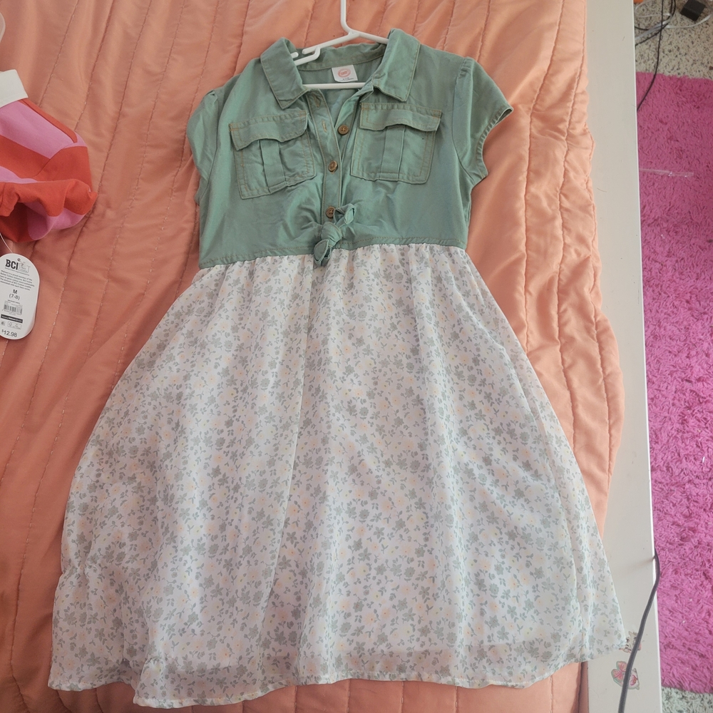Stylish Blue and White Kids Dress